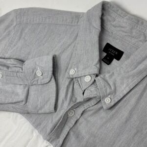 J.Crew Men's M Oxford Bold Shirt Gray/White Colorblock Cotton Button Down